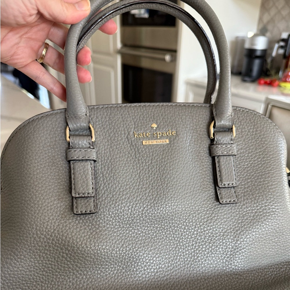 Kate Spade Grove Crossbody Gray Satchel Purse